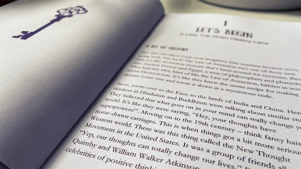 A close up image of the first chapter page in D. A. Davies' book Just the Magic, Please!