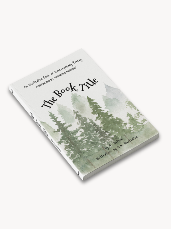 Image showing the front cover of the sample Illustrated Book of Poetry Book Layout Template by Wilsonian Press.